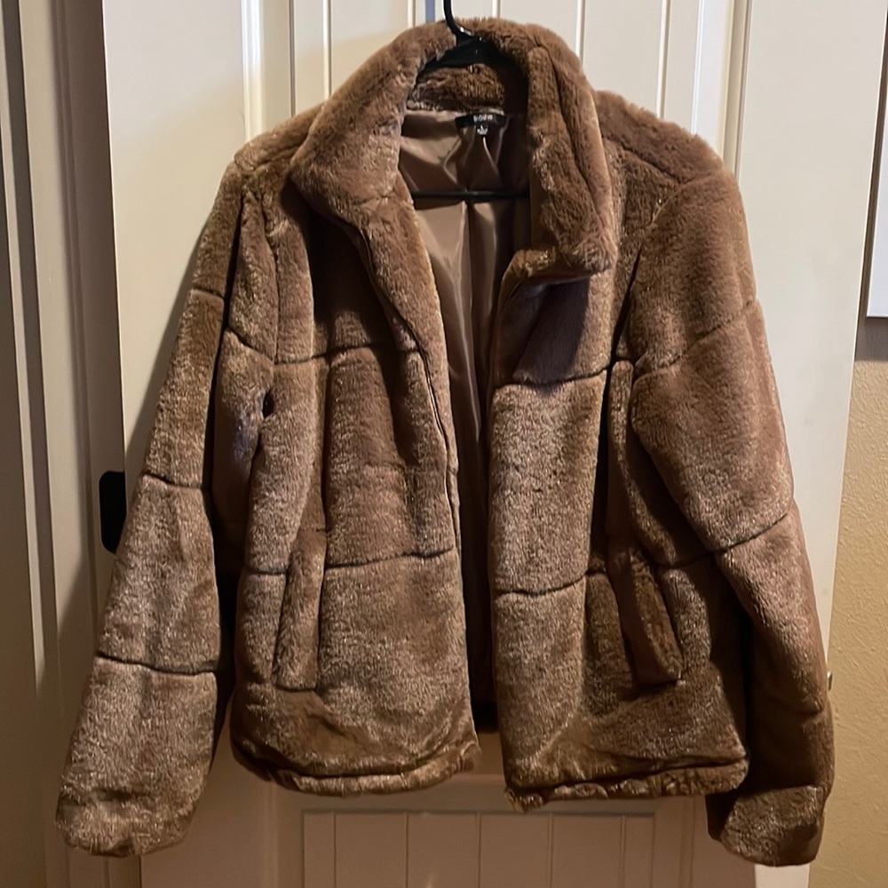Blashe large faux fur coat